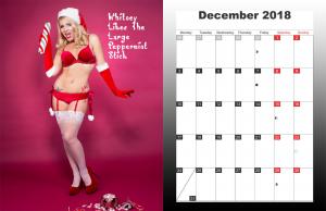 www.xsiteability.com - Miss Whitney Morgan December 2018 Desktop Calendar thumbnail